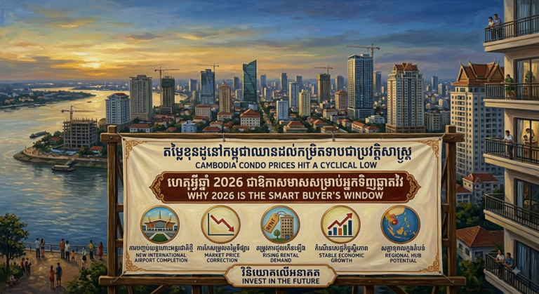 Cambodia Condo Prices Hit a Cyclical Low: Why 2026 Is the Smart Buyer’s Window