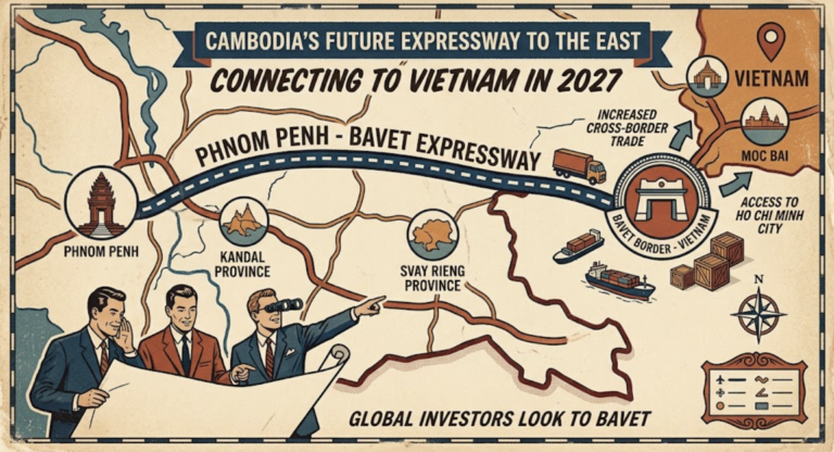 Cambodia Expressway to Bavet Opens in 2027 — Why Global Investors Now Look at the Vietnam Border